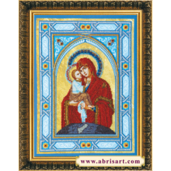  Набор для вышивания бисером АБРИС АРТ "Богородица Почаевская"